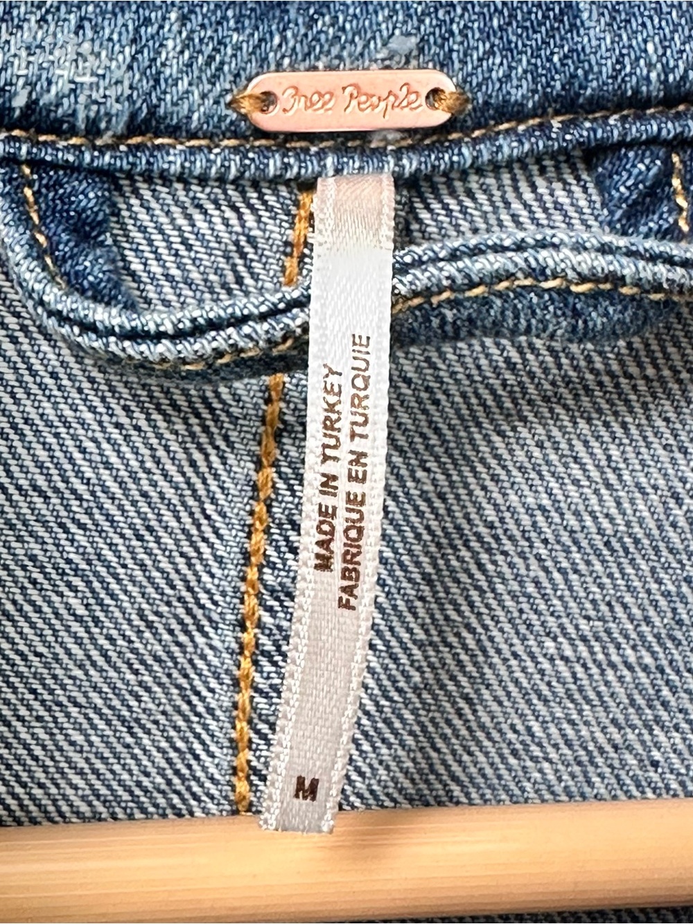 Free People Distressed Long Denim Jacket - Picture 5 of 11